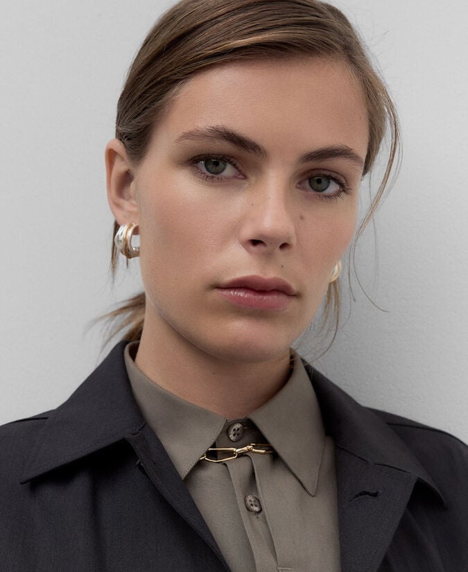 Adolfo Dominguez Aros Metálicos Tubulares Mujer