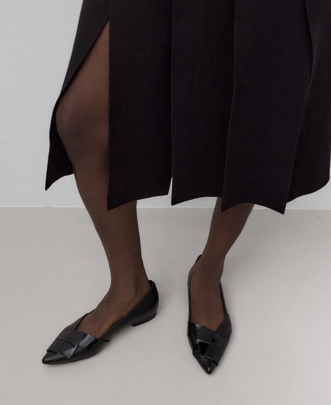 Adolfo Dominguez Bailarina Trenzada Piel Mujer