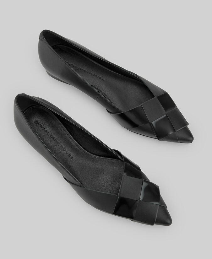 Adolfo dominguez Bailarina trenzada piel mujer