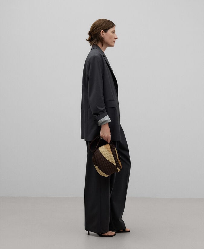 Adolfo Dominguez Bandolera Mediana Crinkle Mujer