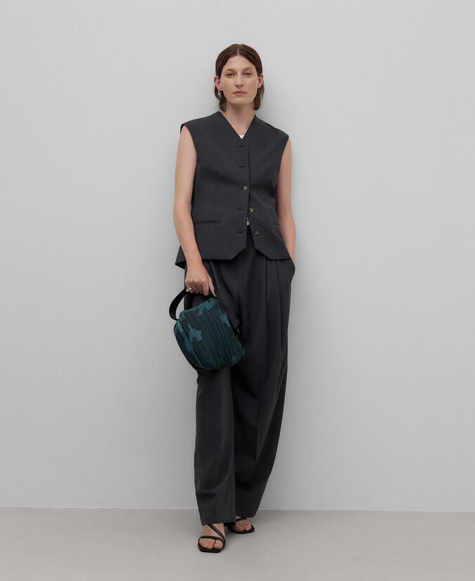 Adolfo Dominguez Bandolera Mediana Crinkle Mujer