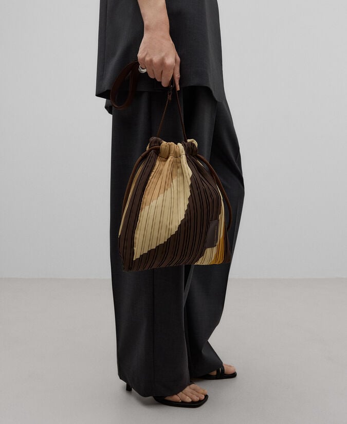 Adolfo Dominguez Bandolera Pequeña Crinkle Mujer