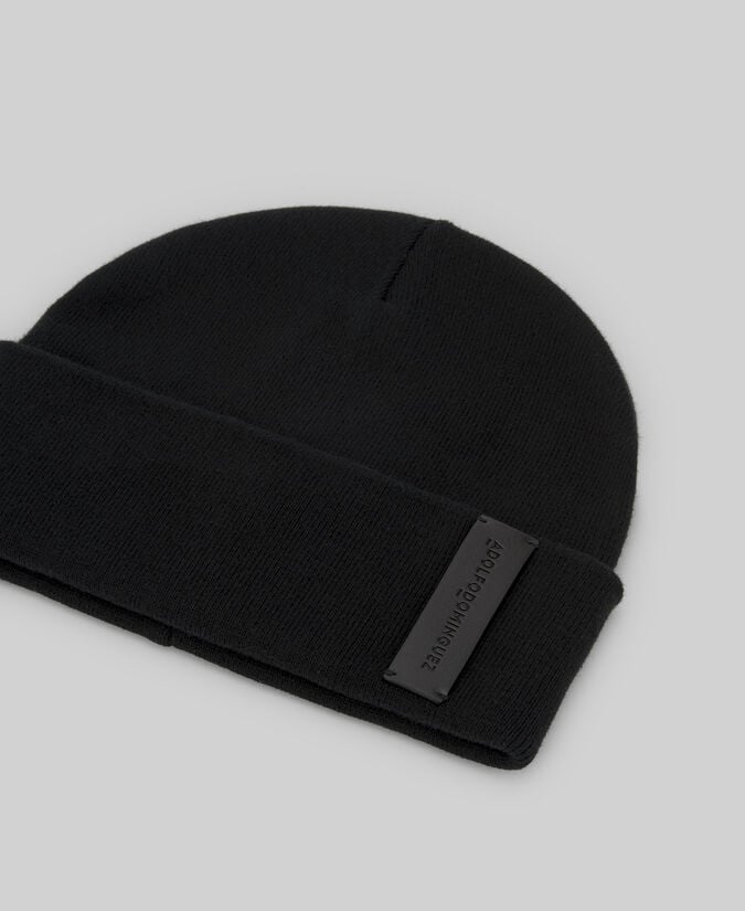 Adolfo dominguez Beanie algodón logo hombre