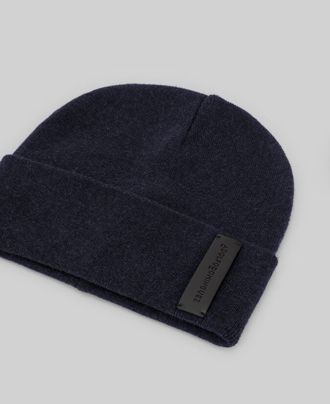Adolfo dominguez Beanie algodón logo hombre