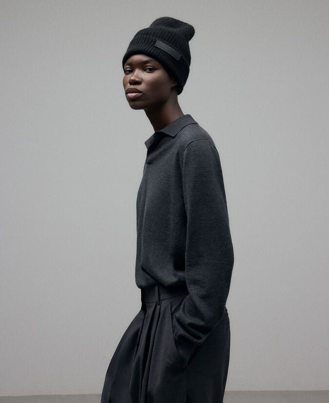 Adolfo Dominguez Beanie Mezcla Mohair Mujer