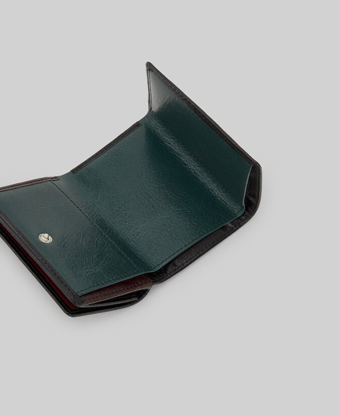 Adolfo dominguez Billetera mini piel brillo mujer