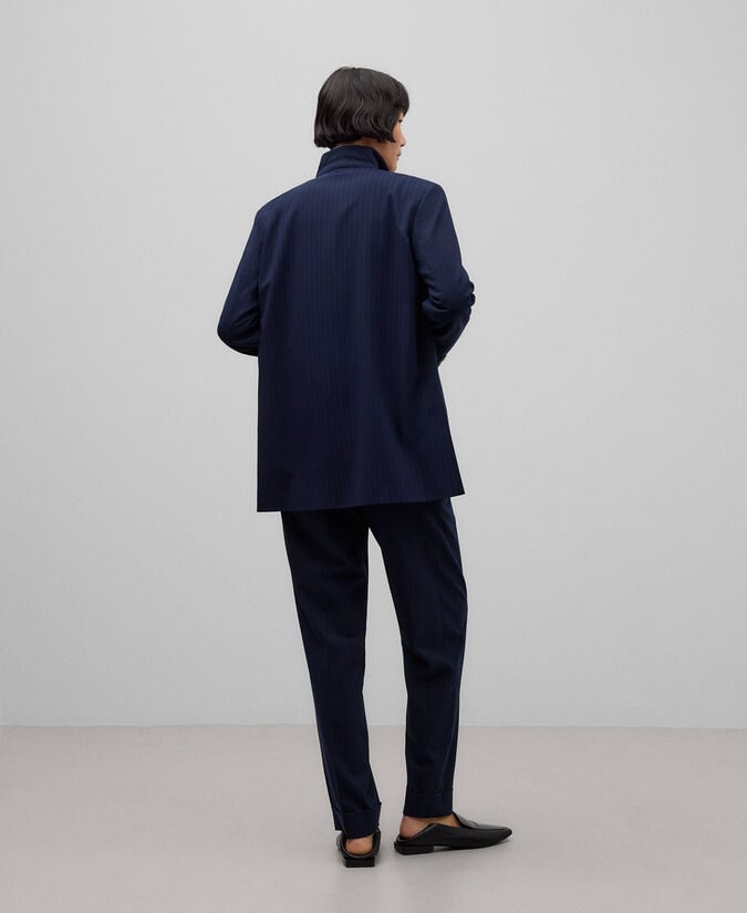 Adolfo Dominguez Blazer Abierta Rayas Mujer