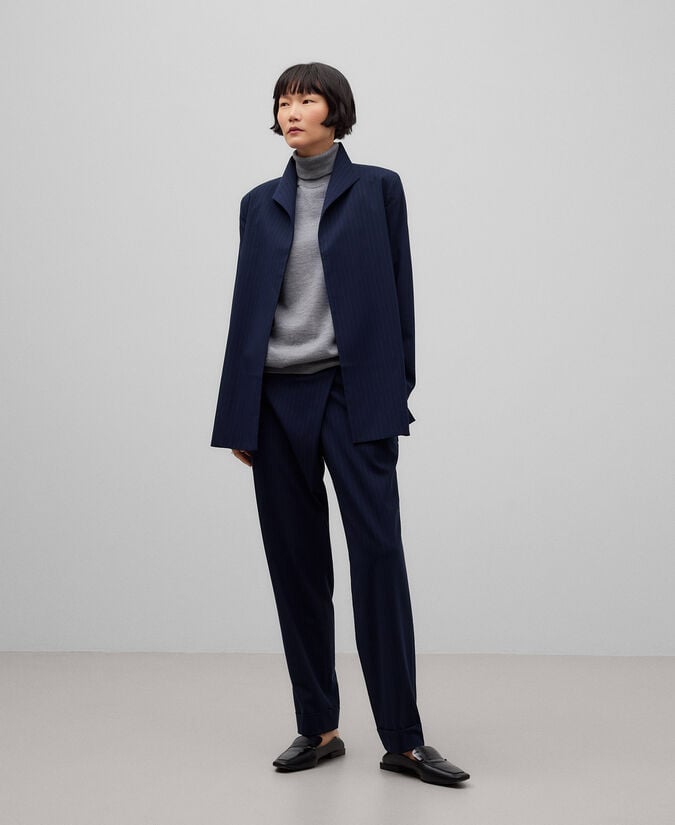 Adolfo dominguez Blazer abierta rayas mujer