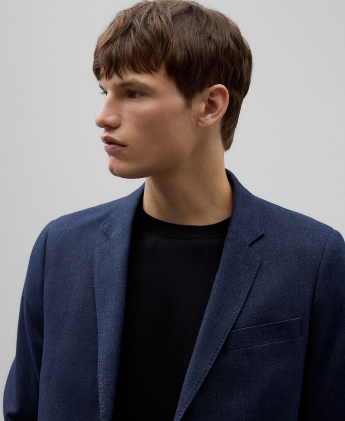 Adolfo Dominguez Blazer Algodón Azul Marino Hombre