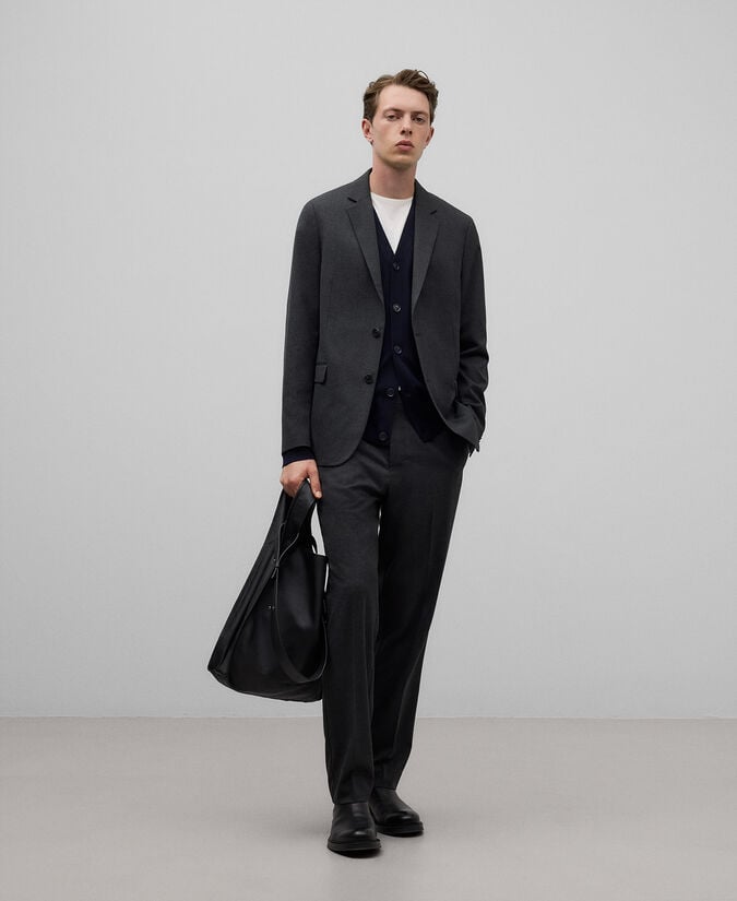 Adolfo dominguez Blazer estructurada gris hombre