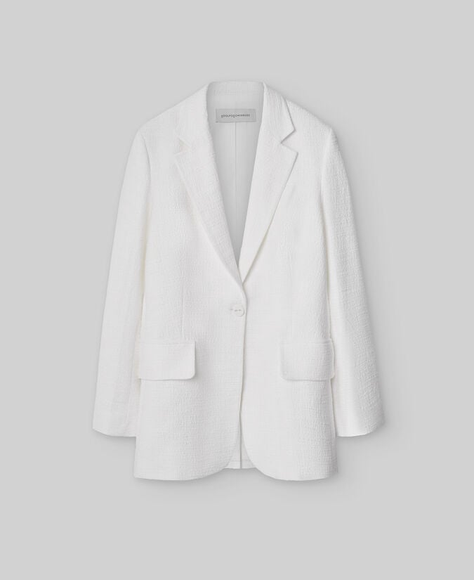 Adolfo Dominguez Blazer Sastre Algodón Mujer