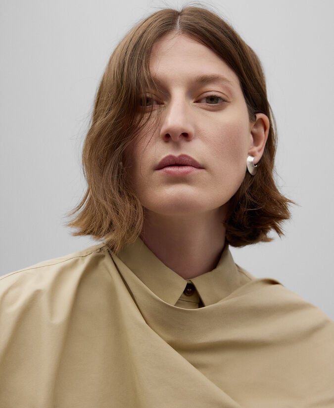 Adolfo Dominguez Blusa Pieza Asimétrica Mujer