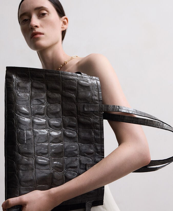 Adolfo Dominguez Bolso Coco Piel Responsable Mujer