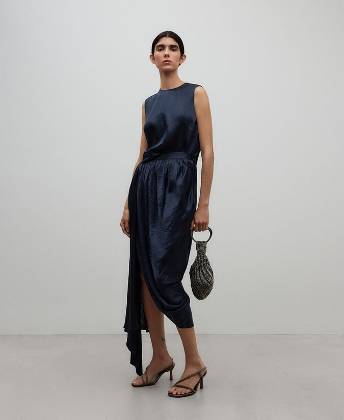 Adolfo Dominguez Bolso De Cóctel Abalorios Mujer