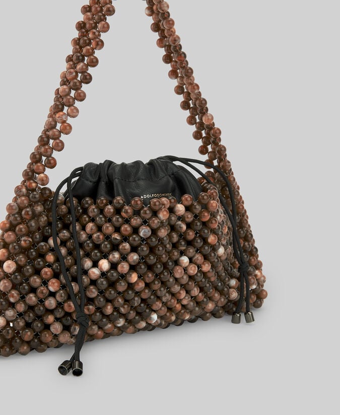 Adolfo Dominguez Bolso De Cóctel Abalorios Mujer