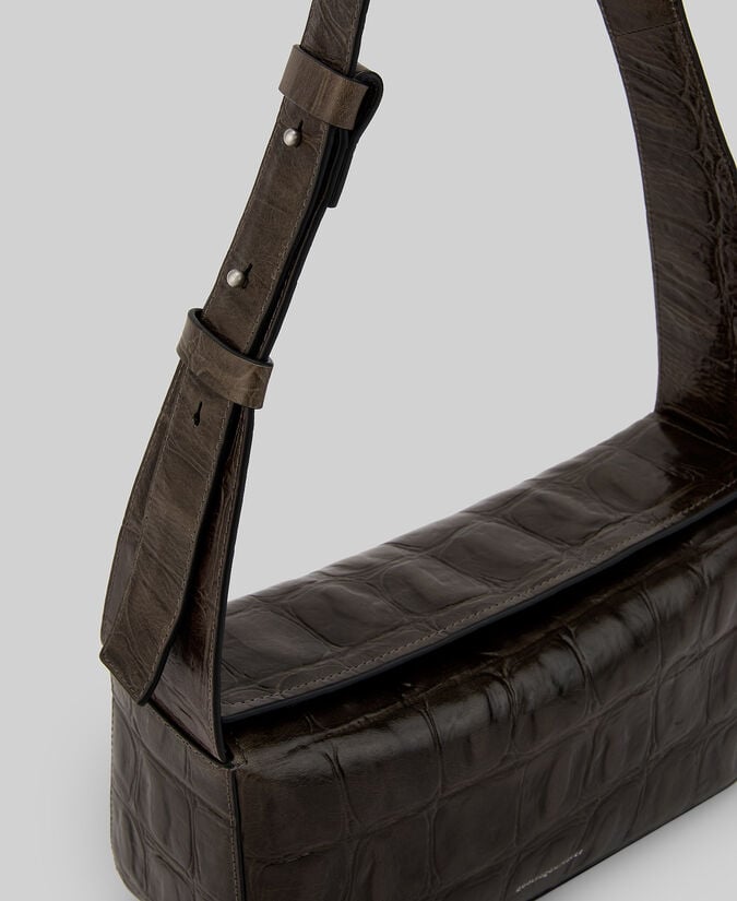 Adolfo Dominguez Bolso De Hombro Coco Piel Mujer