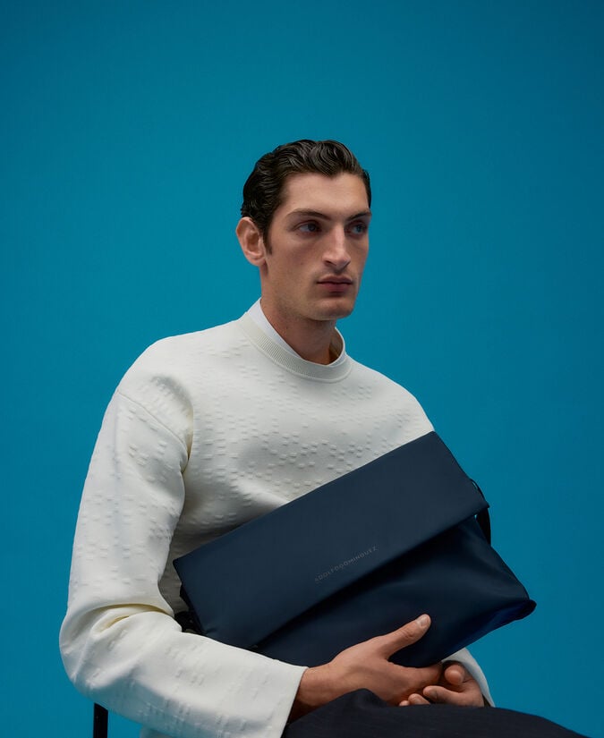 Adolfo Dominguez Bolso Messenger Con Solapa Hombre