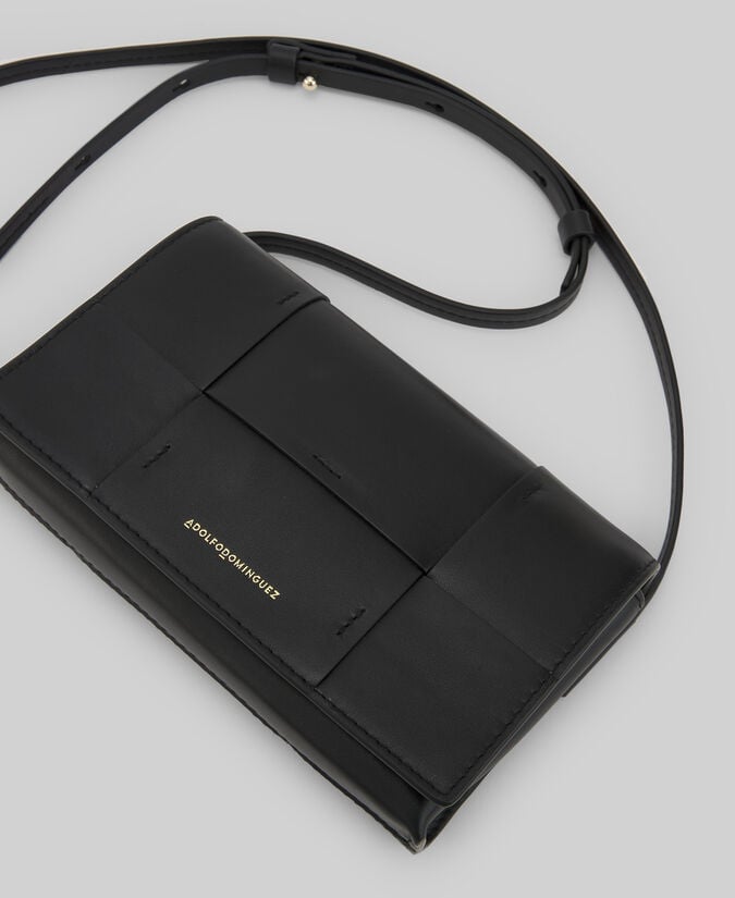 Adolfo dominguez Bolso mini trenzado piel mujer