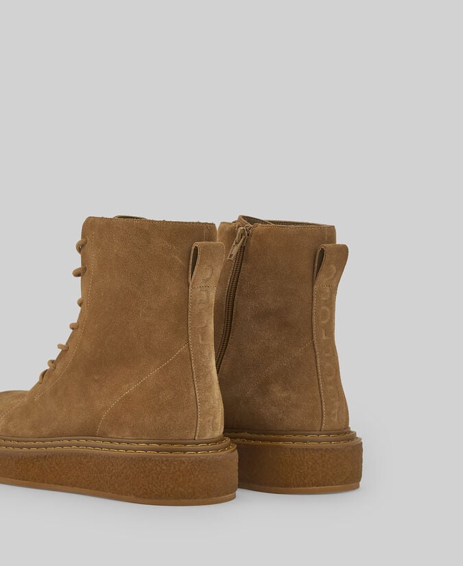 Adolfo Dominguez Bota Ante Cordones Mujer