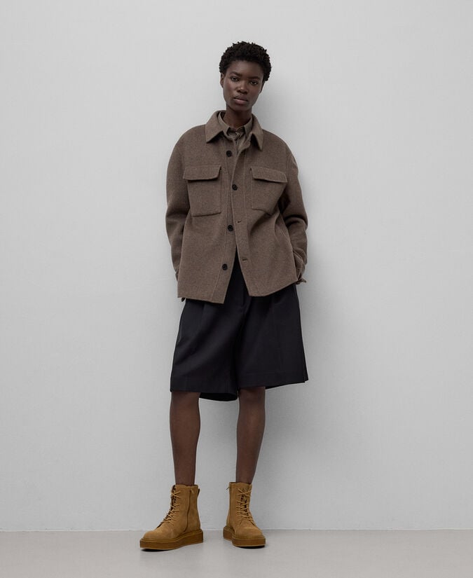 Adolfo Dominguez Bota Ante Cordones Mujer