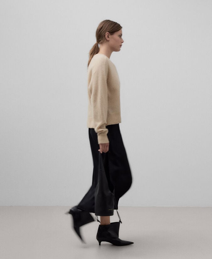 Adolfo Dominguez Botín Caña Asimétrica Piel Mujer