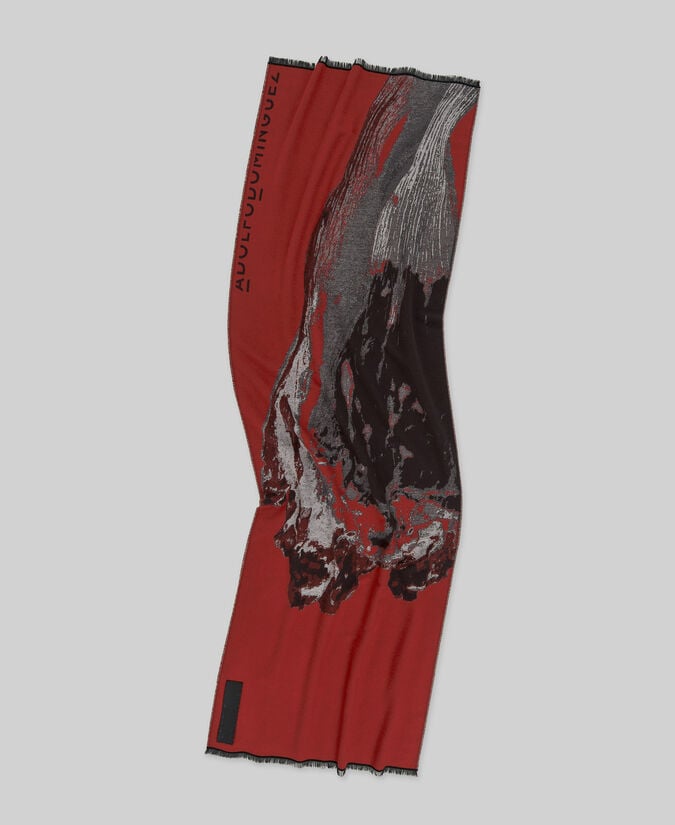 Adolfo dominguez Bufanda jacquard estampada mujer