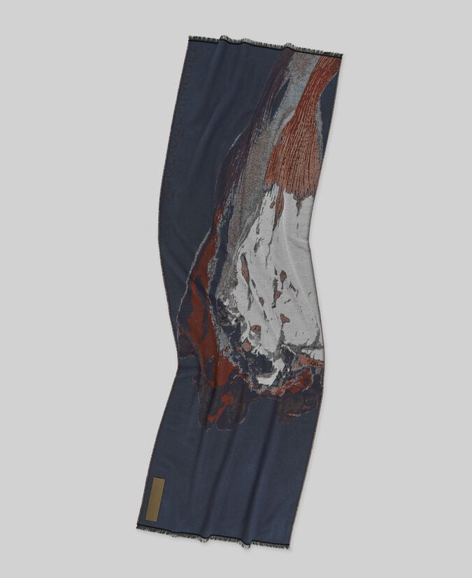 Adolfo dominguez Bufanda jacquard estampada mujer