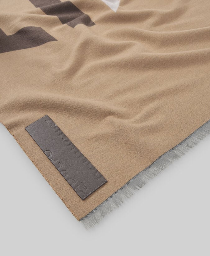 Adolfo Dominguez Bufanda Jacquard Maxi Logo Mujer