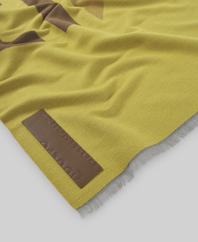 Adolfo Dominguez Bufanda Jacquard Maxi Logo Mujer