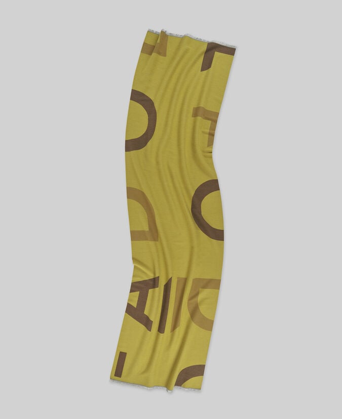 Adolfo dominguez Bufanda jacquard maxi logo mujer