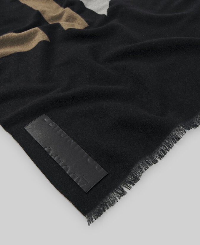 Adolfo Dominguez Bufanda Jacquard Maxi Logo Mujer