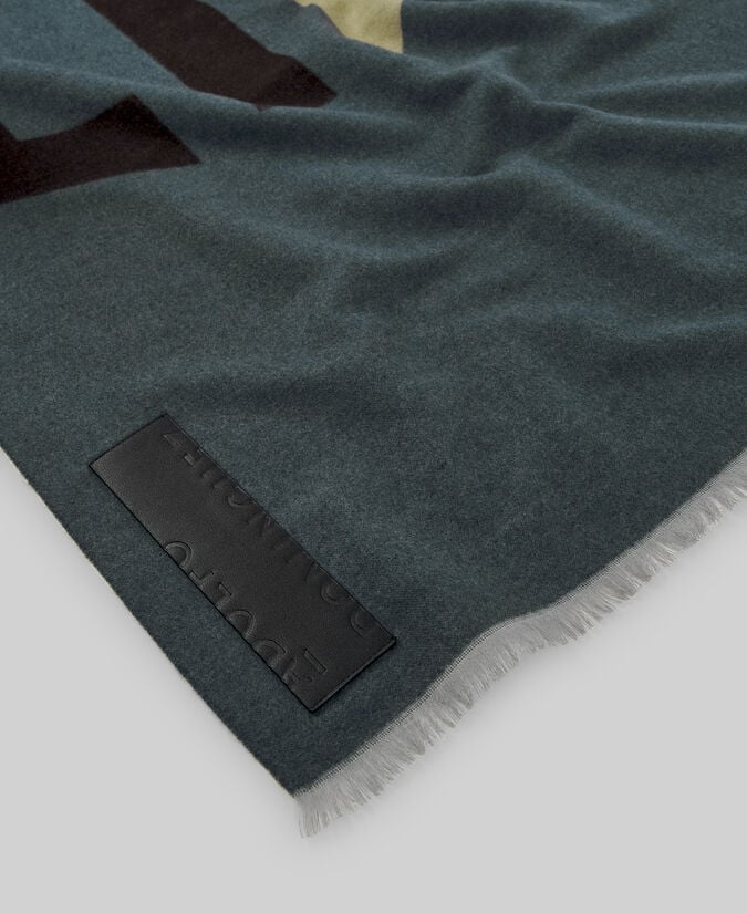 Adolfo Dominguez Bufanda Jacquard Maxi Logo Mujer