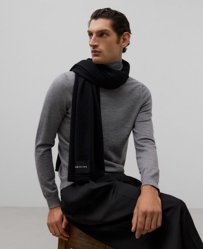 Adolfo Dominguez Bufanda Lana Merino Hombre