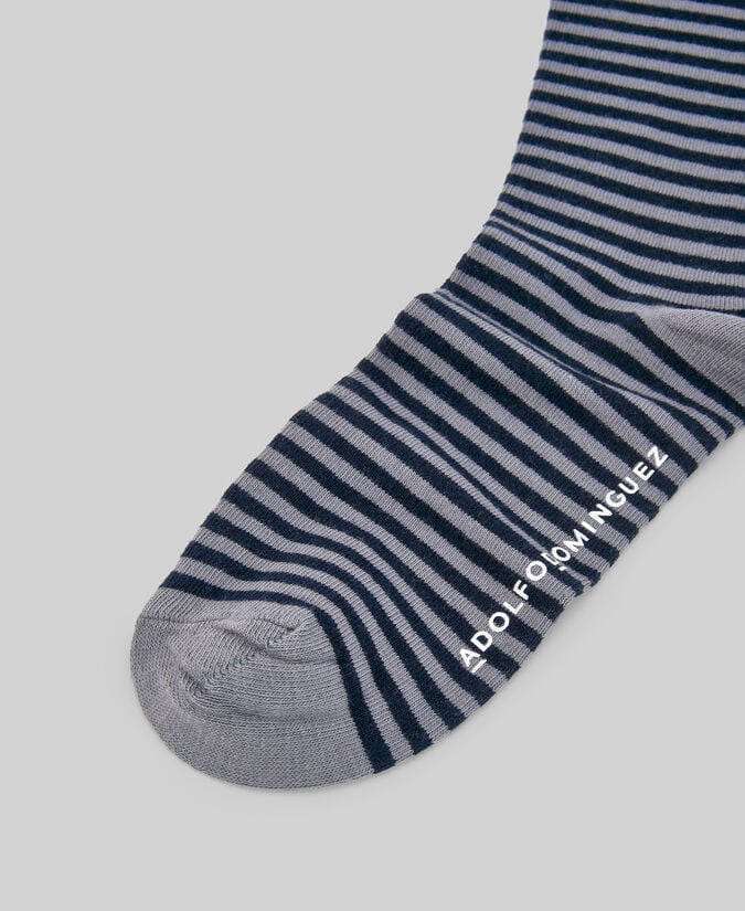 Adolfo dominguez Calcetines rayas bicolor hombre