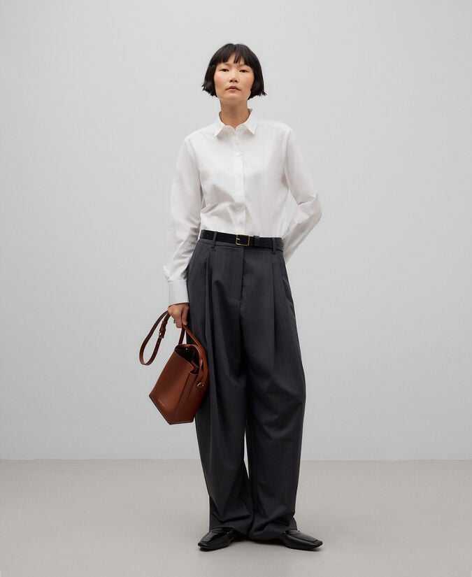 Adolfo dominguez Camisa blanca algodón mujer