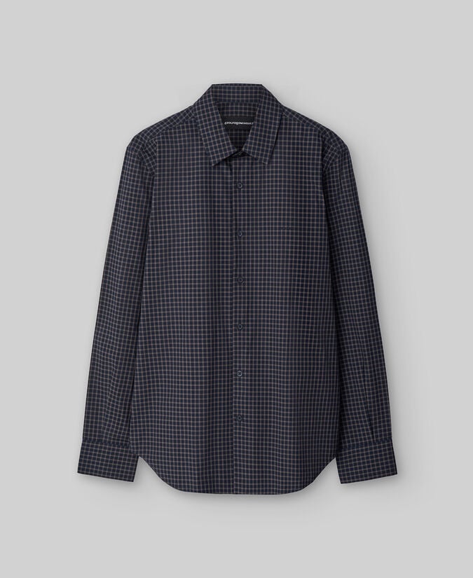 Adolfo Dominguez Camisa Cuadros Algodón Hombre