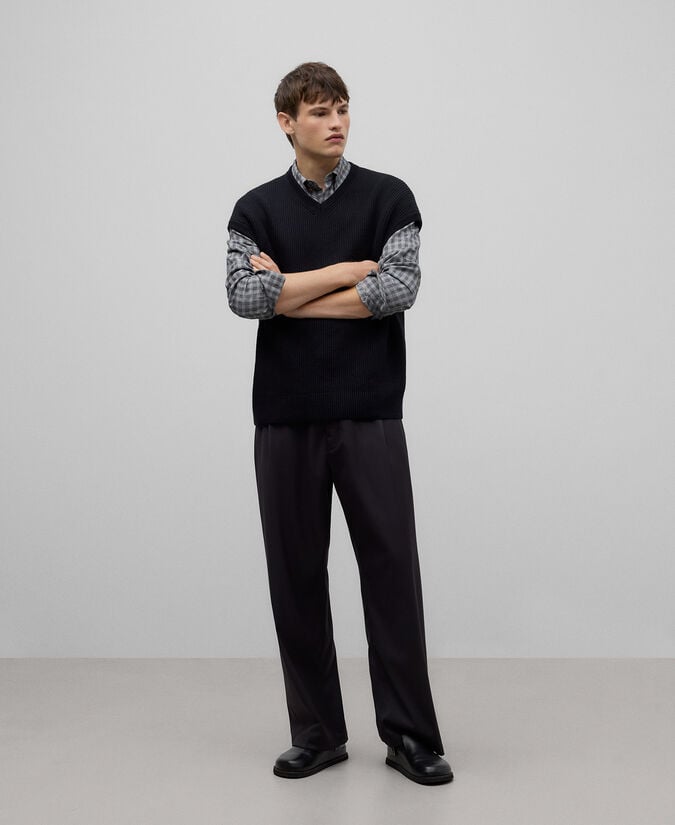 Adolfo dominguez Camisa cuadros franela hombre