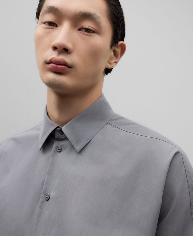 Adolfo Dominguez Camisa Gris Marengo Hombre