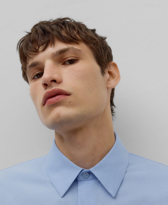 Adolfo Dominguez Camisa Oxford Algodón Hombre