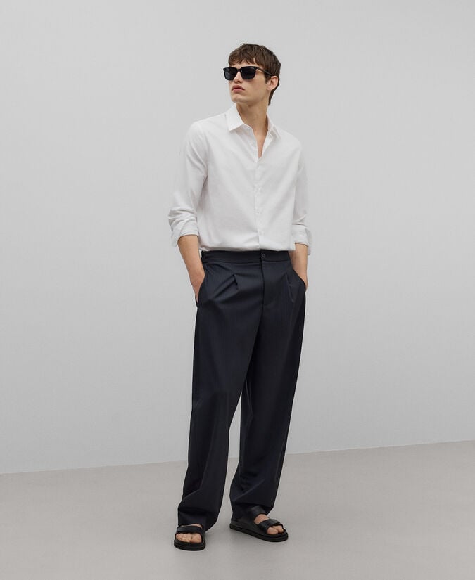 Adolfo dominguez Camisa Oxford algodón hombre