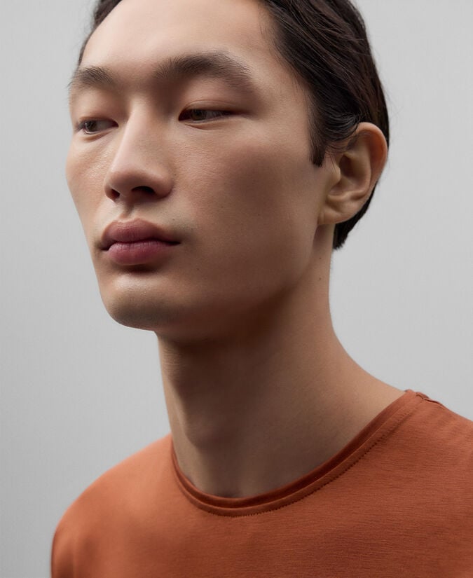 Adolfo Dominguez Camiseta Lyocell Y Algodón Hombre