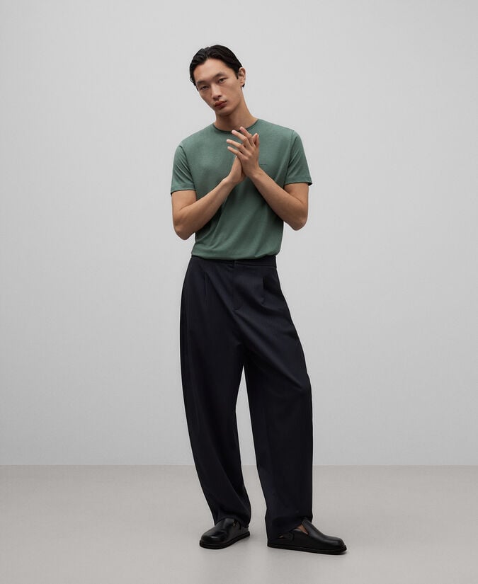 Adolfo dominguez Camiseta lyocell y algodón hombre