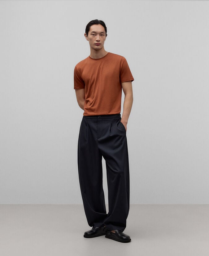 Adolfo dominguez Camiseta lyocell y algodón hombre