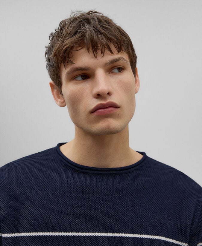 Adolfo Dominguez Camiseta Punto Estructura Hombre