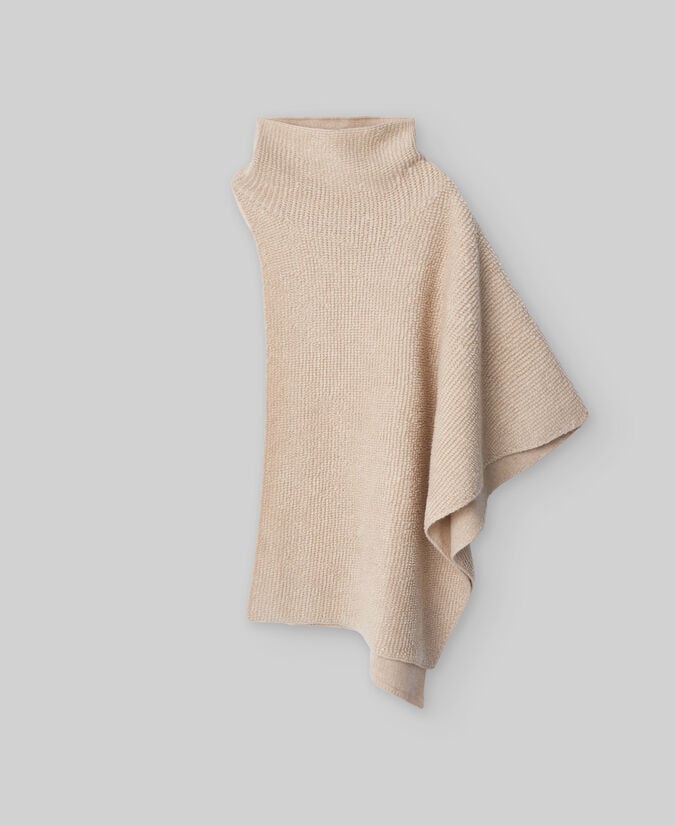 Adolfo Dominguez Capa Asimétrica Punto Rizo Mujer