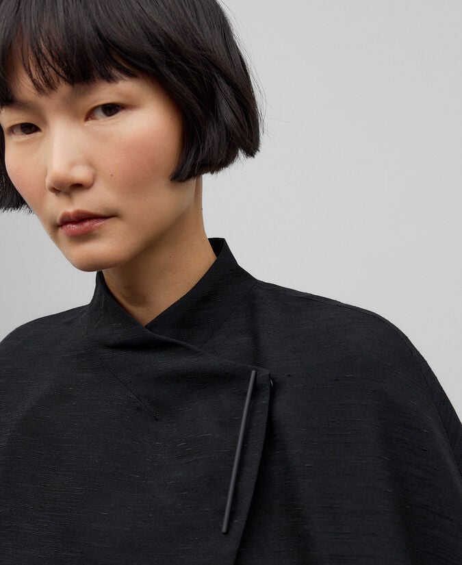 Adolfo Dominguez Capelina Cruzada Negra Mujer