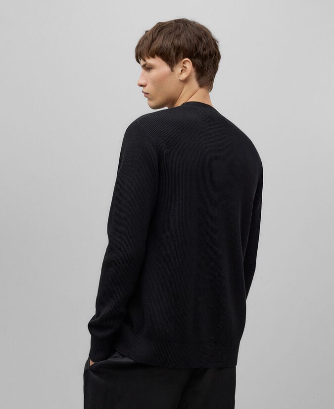 Adolfo Dominguez Cárdigan Algodón Negro Hombre