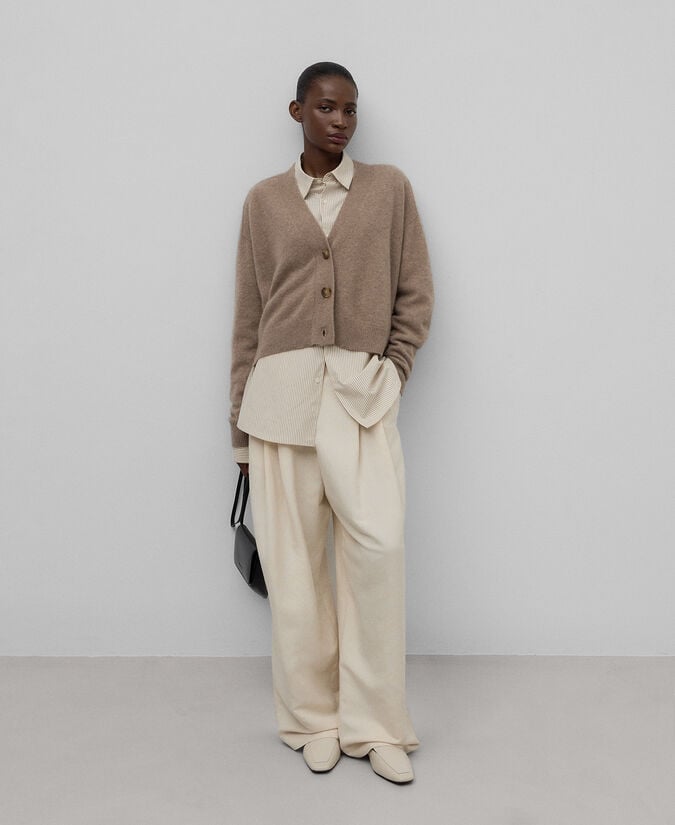 Adolfo dominguez Cárdigan corto cashmere mujer