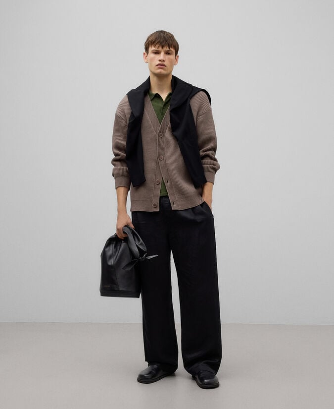 Adolfo dominguez Cárdigan en punto inglés hombre