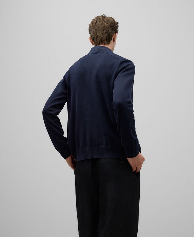 Adolfo Dominguez Cárdigan Punto Y Antelina Hombre